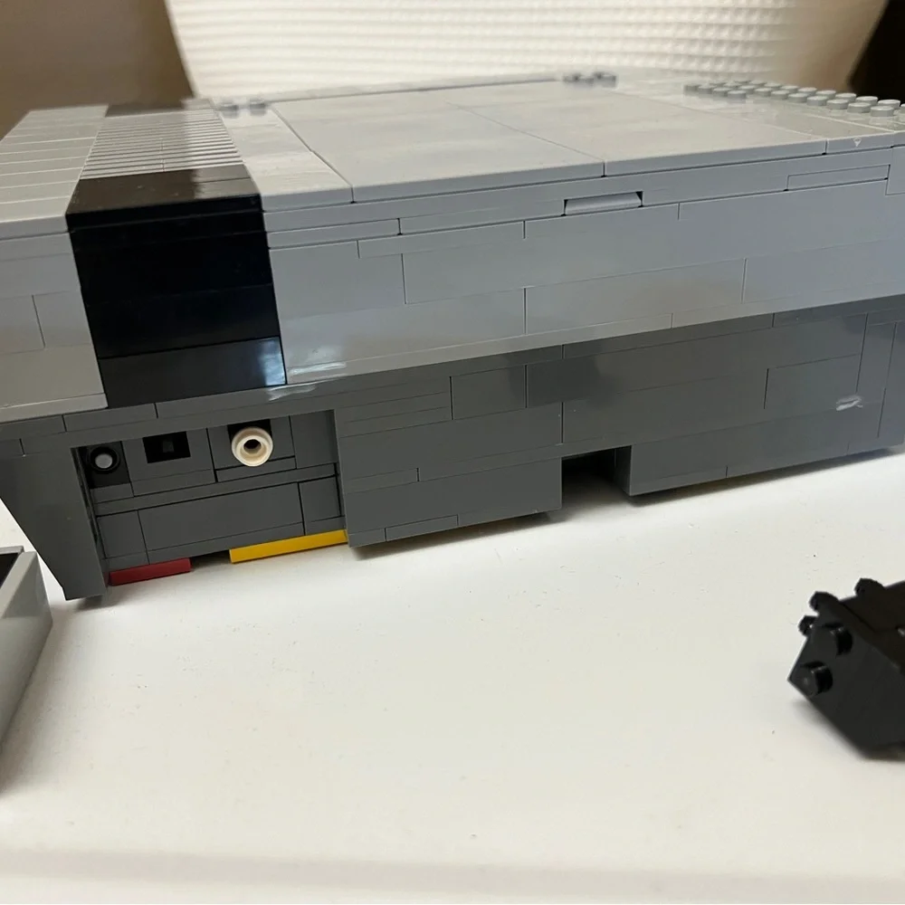 Nintendo Gray Video Game Console with Controller and Game disk lego set